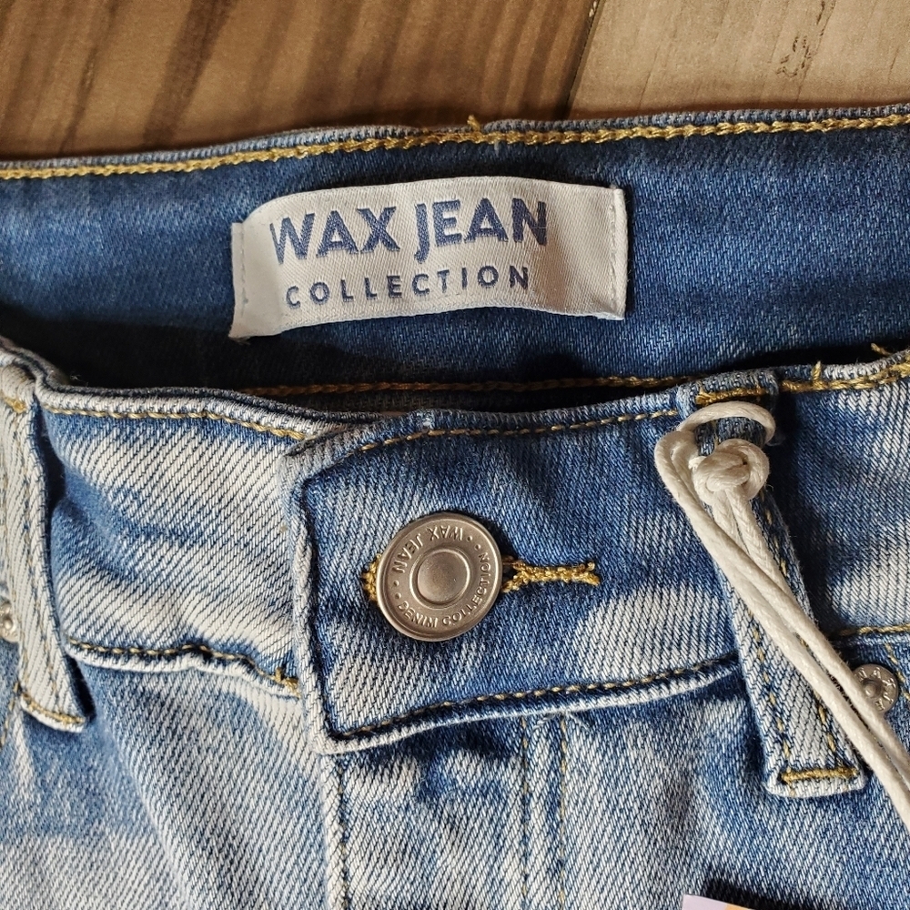 NWT Wax Jean Collection Bermuda Stretch Jean Shorts Women's Size Medium - Picture 11 of 16